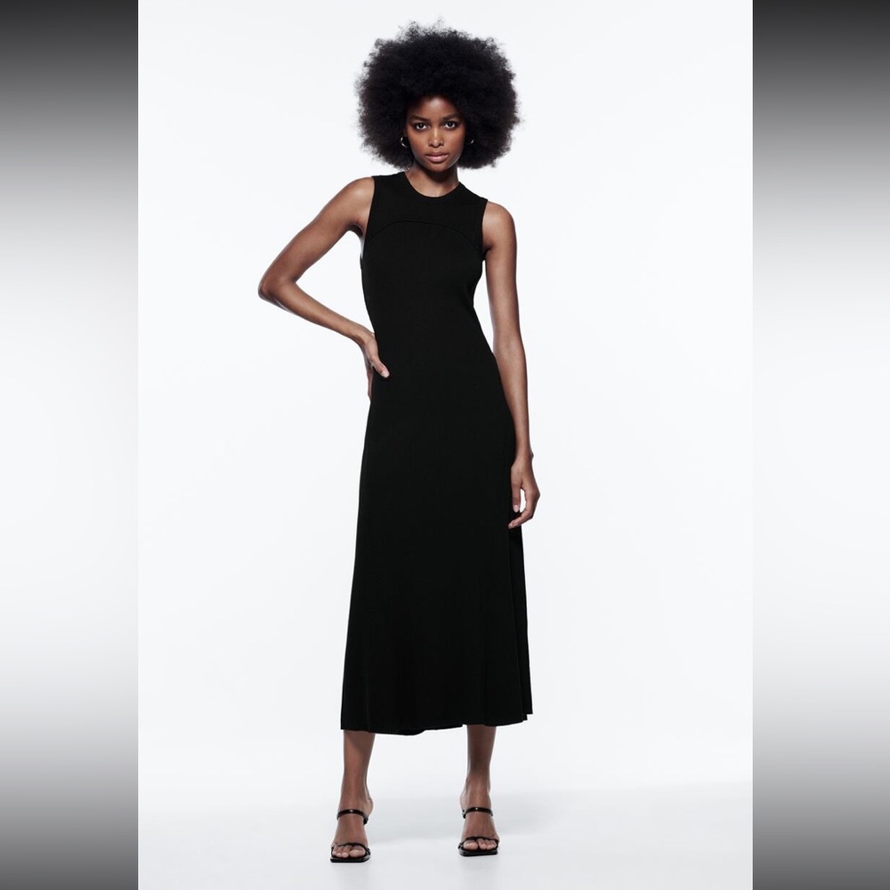 Zara Knit Midi Dress